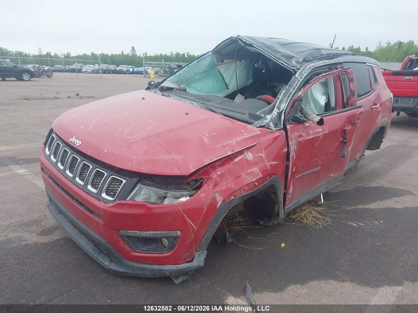 Vin: 3c4njdbb7kt619628, lot: 3032894, jeep compass north 20192