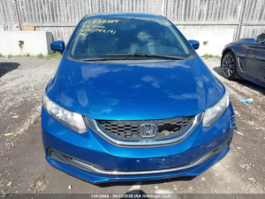 2015 HONDA CIVIC SEDAN 1.8L I-4 VVT, 143HP