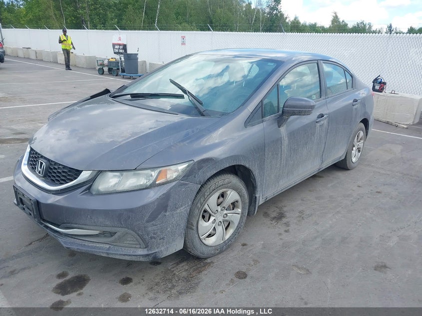 2015 Honda Civic, Удар спереди, IAAI, VIN 2HGFB2F48FH023820 — фото 2