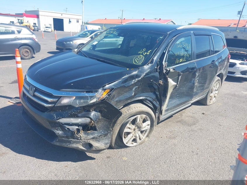 2016 Honda Pilot, Left Side, IAAI, VIN 5FNYF6H21GB501226 — photo 2