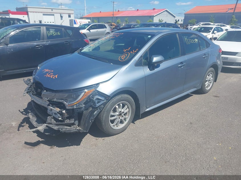 Vin: jtdbbmbe8nj036670, lot: 3033355, toyota corolla hybrid base w/li battery 20222