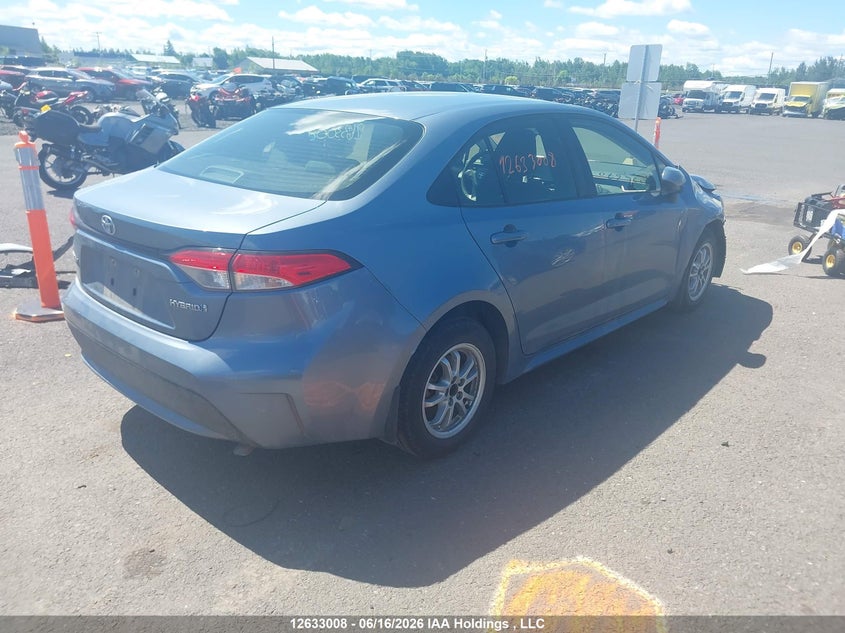 Vin: jtdbbmbe8nj036670, lot: 3033355, toyota corolla hybrid base w/li battery 20224