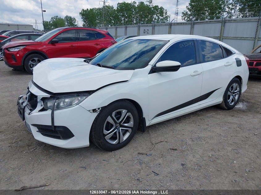 2017 Honda Civic, Удар спереди, IAAI, VIN 2HGFC2F54HH013519 — фото 2