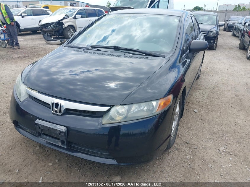 2008 Honda Civic, Rear, IAAI, VIN 2HGFA16458H114995 — photo 2