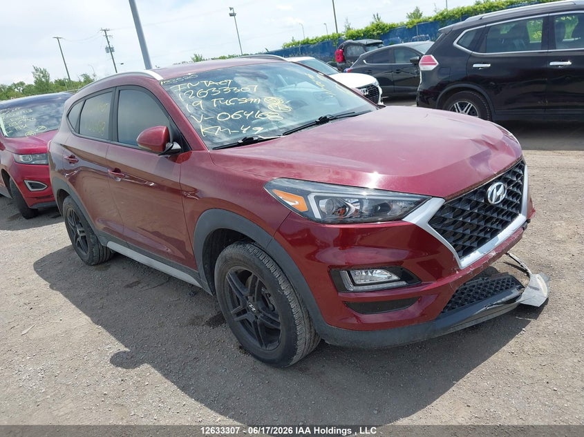 Vin: km8j3ca47ku064168, lot: 3033676, hyundai tucson 20191