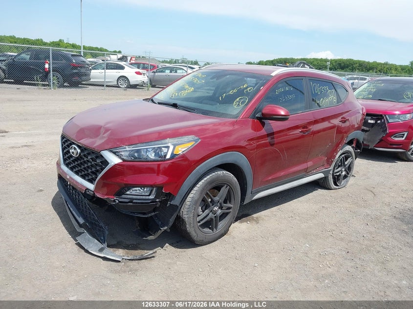 2019 Hyundai Tucson, Rear, IAAI, VIN KM8J3CA47KU064168 — photo 2