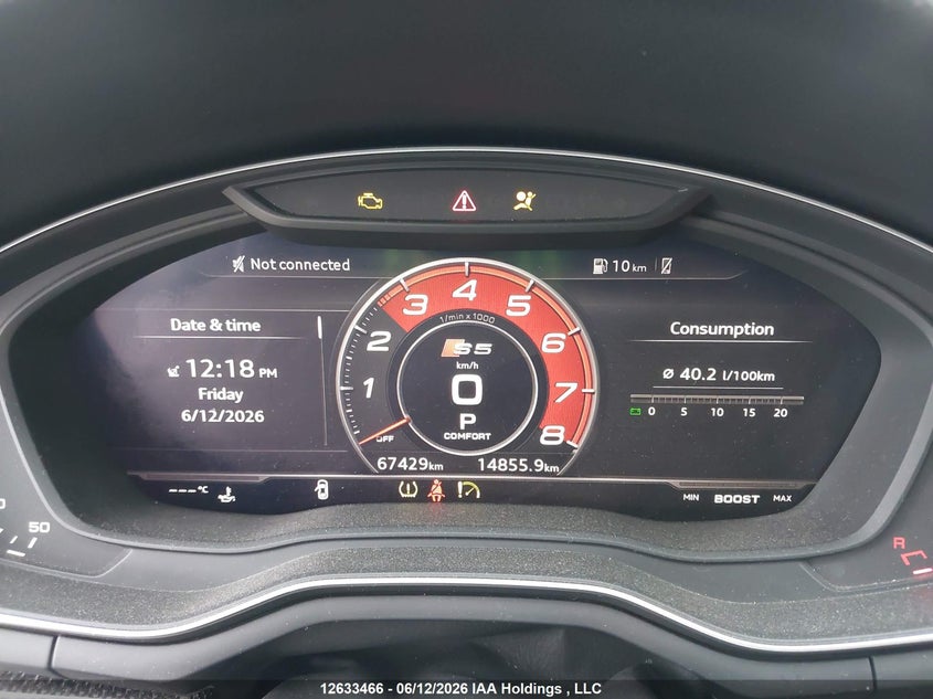 2019 Audi S5 3.0T Technik VIN: WAUC4CF55KA028828 Lot: 12633466