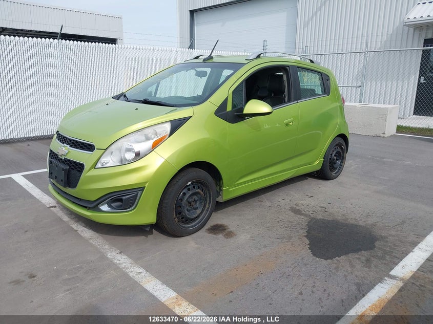 2013 Chevrolet Spark, Правый бок, IAAI, VIN KL8CF6S90DC501123 — фото 2
