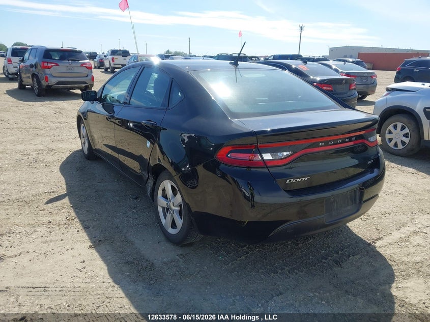 Vin: 1c3cdfbb6gd551186, lot: 3033950, dodge dart sxt 20163