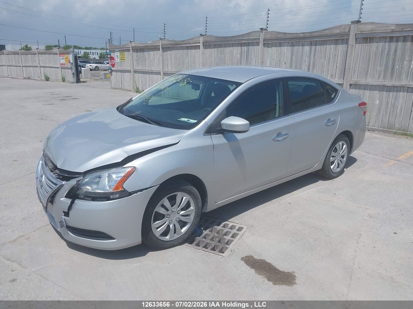 2013 Nissan Sentra, Удар спереду, IAAI, VIN 3N1AB7AP1DL750988 — фото 2