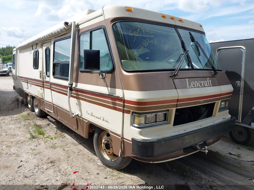 1985 GMC Motor Home Chassis P3500, Вандалізм, IAAI, VIN 1GDKP37W3F3505842