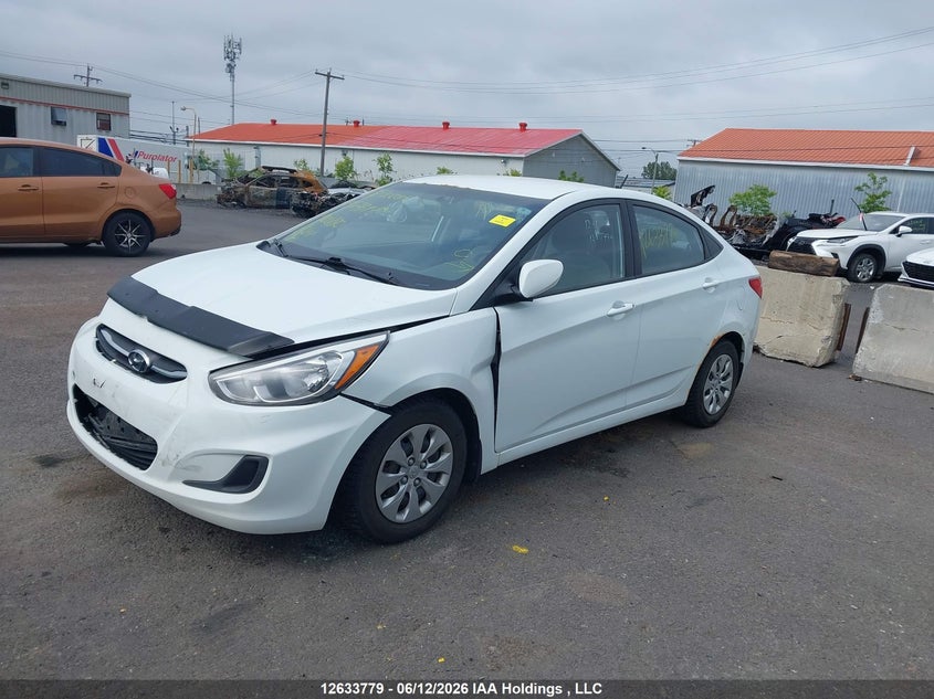 2016 Hyundai Accent, Front, IAAI, VIN KMHCT4AE9GU000180 — photo 2