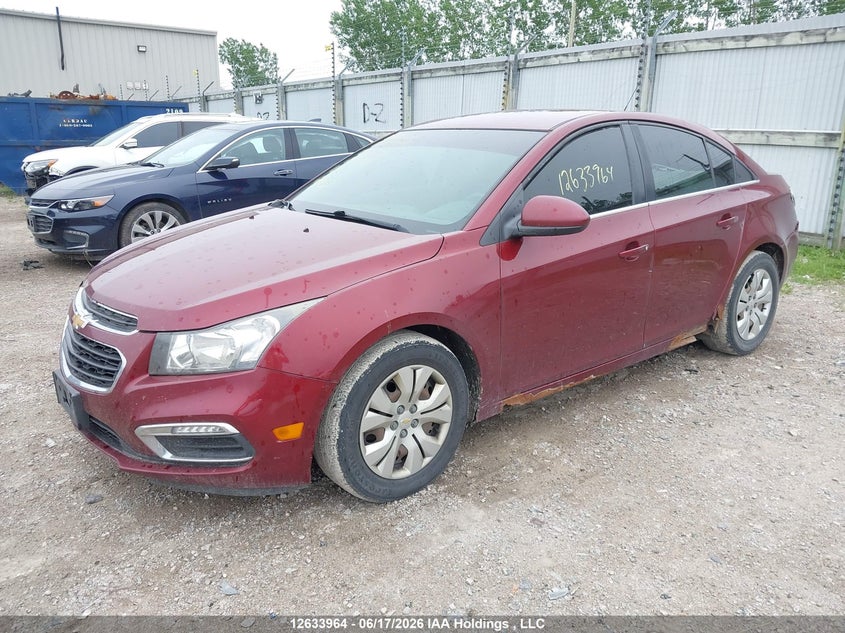 2016 Chevrolet Cruze Limited Lt, Удар сзади, IAAI, VIN 1G1PE5SB4G7198491 — фото 2