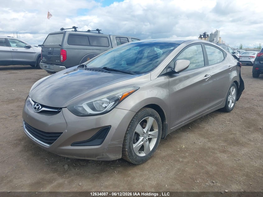 2015 Hyundai Elantra, Удар ззаду, IAAI, VIN 5NPDH4AEXFH594166 — фото 2