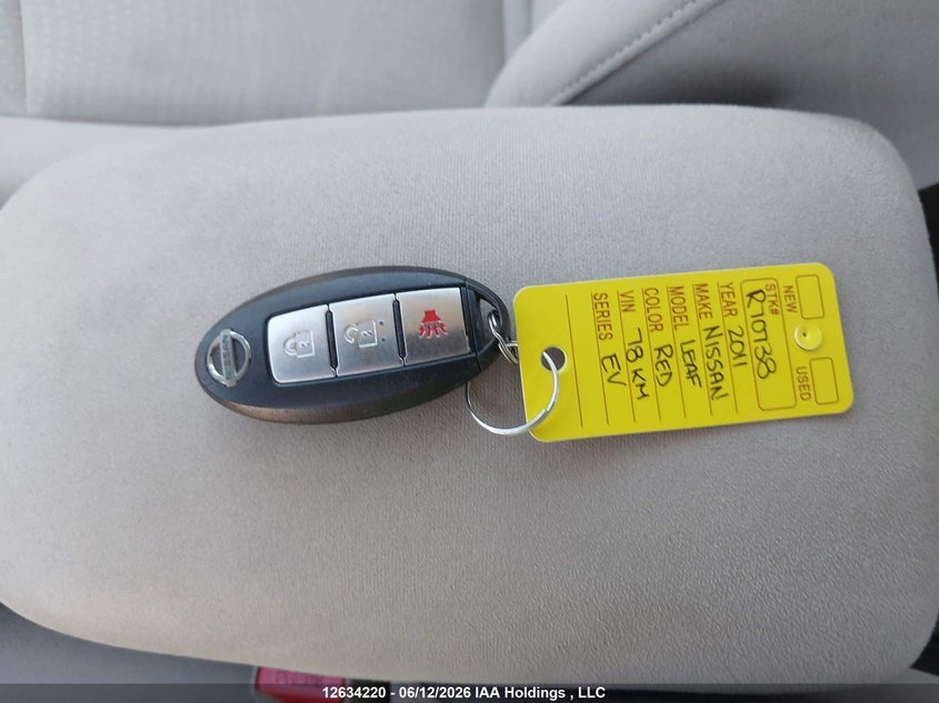 2011 Nissan Leaf Sv/Sl VIN: JN1AZ0CP3BT008181 Lot: 12634220