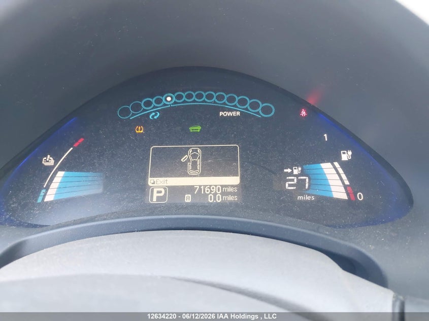 2011 Nissan Leaf Sv/Sl VIN: JN1AZ0CP3BT008181 Lot: 12634220