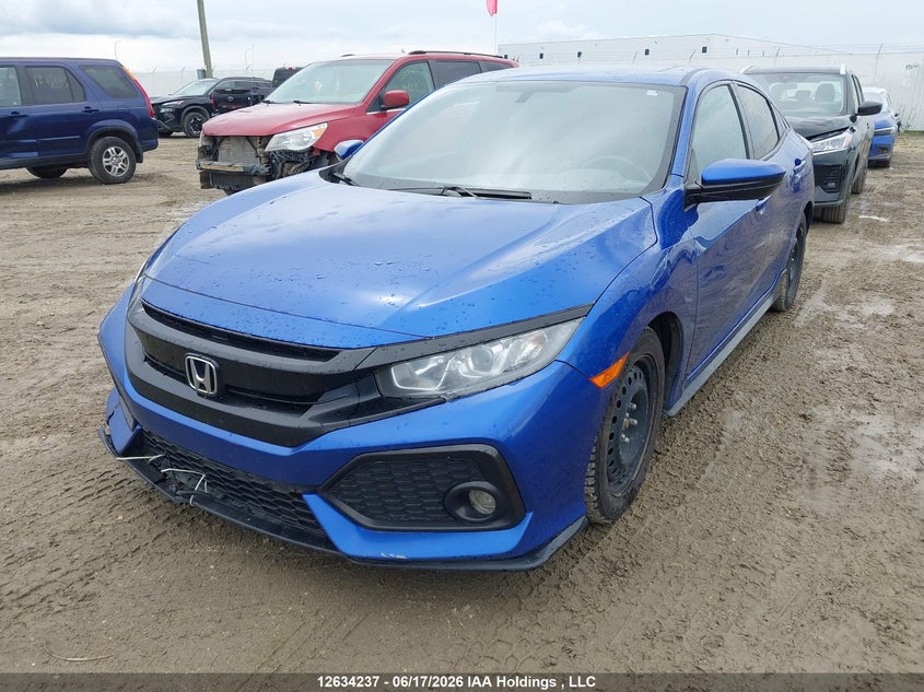 2017 Honda Civic, Front, IAAI, VIN SHHFK7G43HU302836 — photo 2