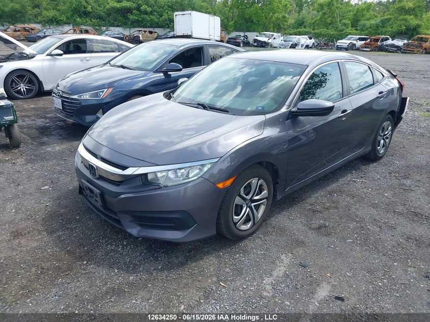 2017 Honda Civic, Удар сзади, IAAI, VIN 2HGFC2E58HH008163 — фото 2