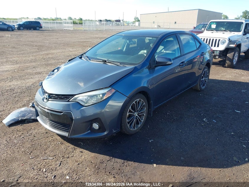 2016 Toyota Corolla, Правый бок, IAAI, VIN 2T1BURHE4GC612154 — фото 2