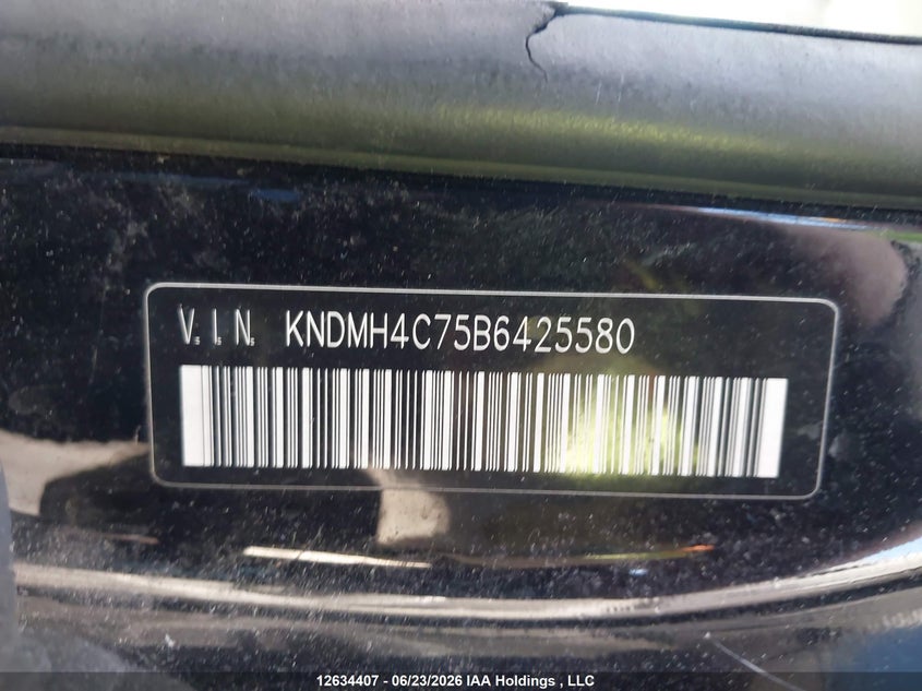 2011 KIA SEDONA VAN 3.5L V6 FI DOHC 24V NF4