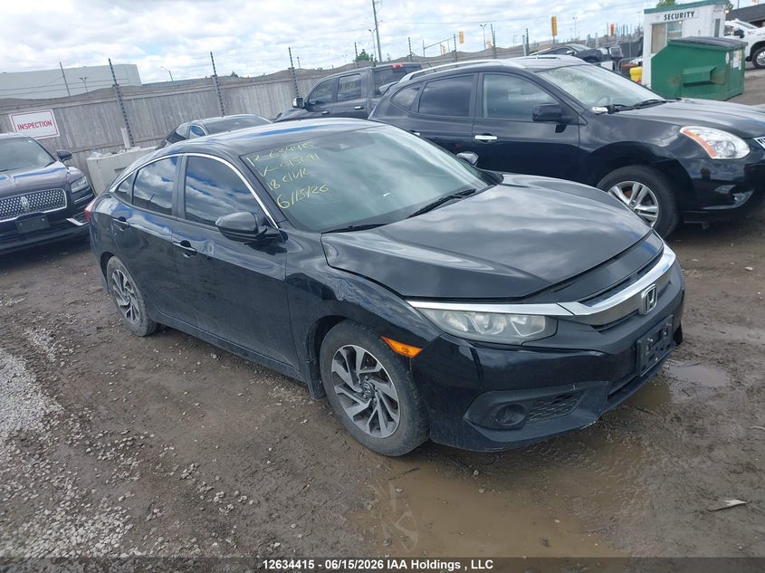 2018 Honda Civic Se, Theft Recovery, IAAI, VIN 2HGFC2F66JH015691