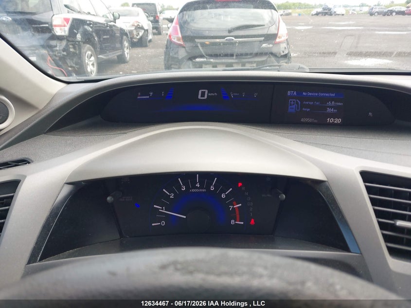 2012 HONDA CIVIC SEDAN 1.8L I-4 VVT, 140HP