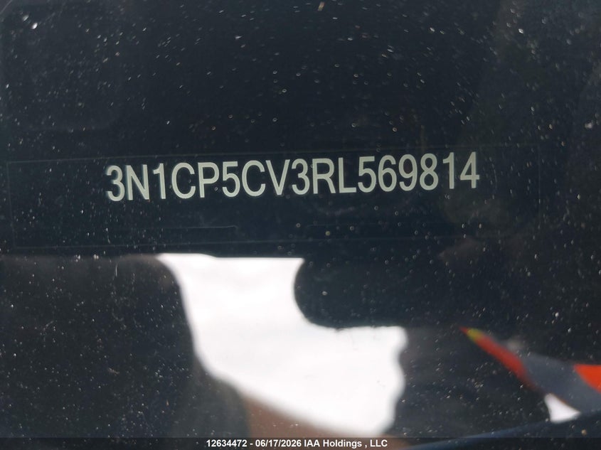 2024 Nissan Kicks Sv VIN: 3N1CP5CV3RL569814 Lot: 12634472