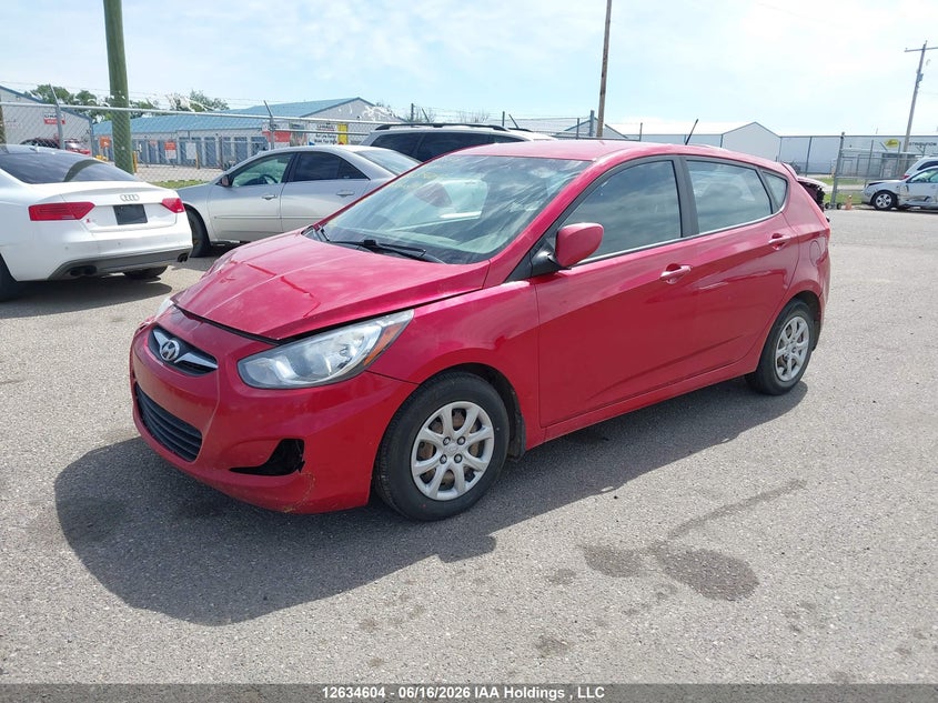 Vin: kmhct5ae7eu155250, lot: 3035064, hyundai accent gl 20142