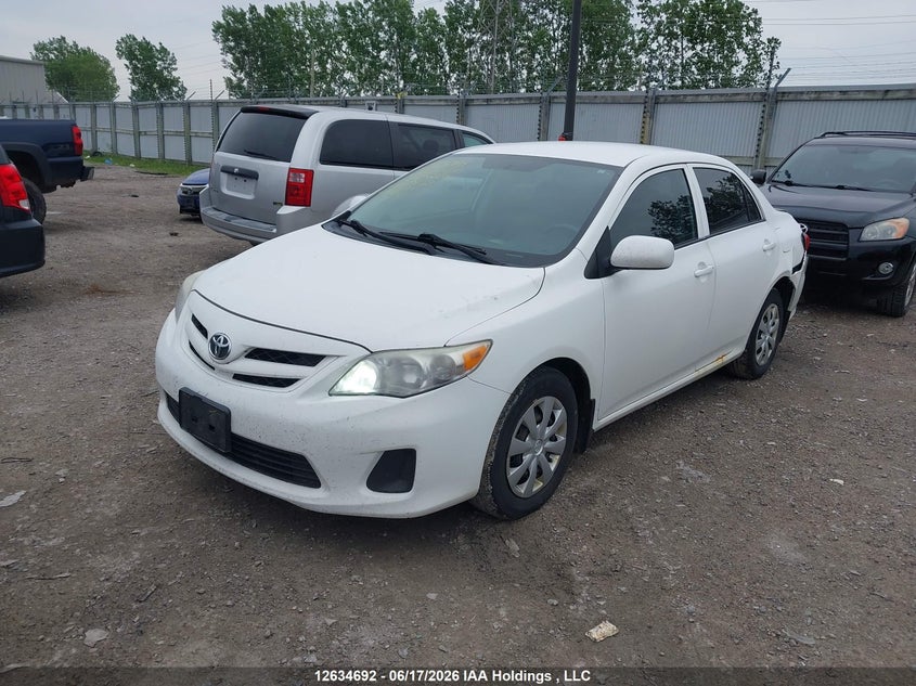 2011 Toyota Corolla, Rear, IAAI, VIN 2T1BU4EE5BC705538 — photo 2