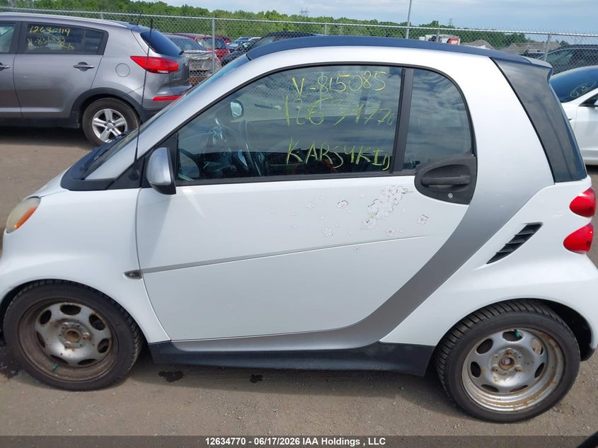 2015 SMART FORTWO COUPE 1.0L I-3 DOHC, 70HP