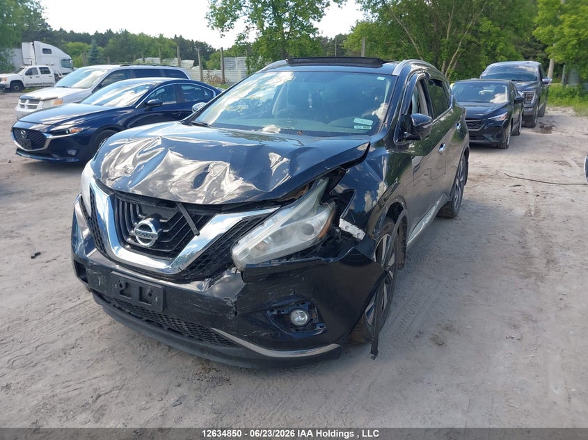 2015 Nissan Murano Platinum/Sl/Sv, Front, IAAI, VIN 5N1AZ2MH5FN236494 — photo 2