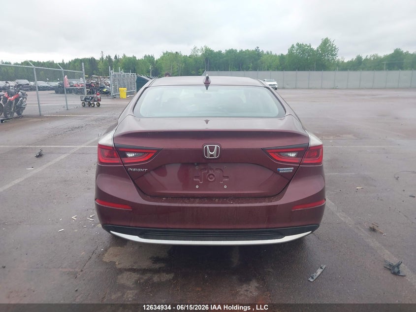 2020 Honda Insight Touring VIN: 19XZE4F75LE400250 Lot: 12634934