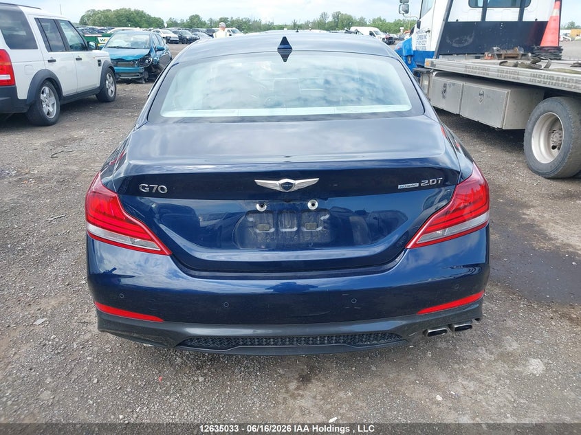 2020 Genesis G70 VIN: KMTG64LA1LU039445 Lot: 12635033