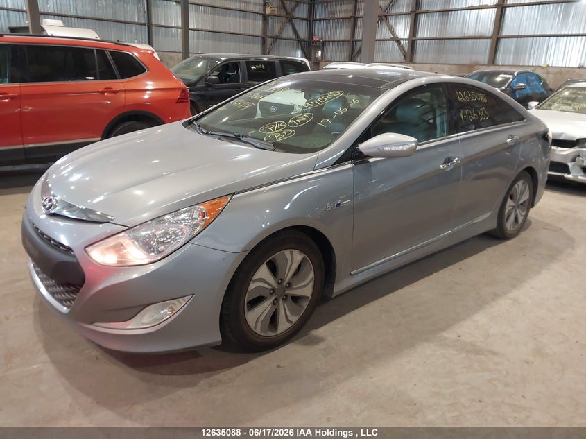 2015 Hyundai Sonata, Удар сзади, IAAI, VIN KMHEC4A42FA126333 — фото 2