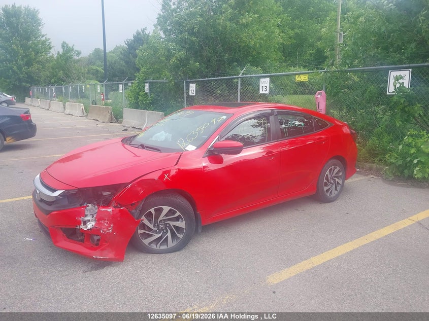 Vin: 2hgfc2f80jh036991, lot: 3035581, honda civic ex 20182