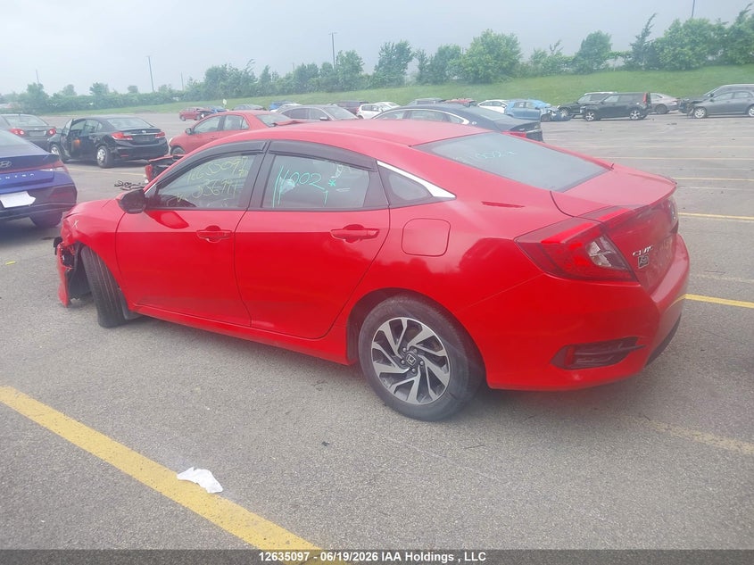 Vin: 2hgfc2f80jh036991, lot: 3035581, honda civic ex 20183