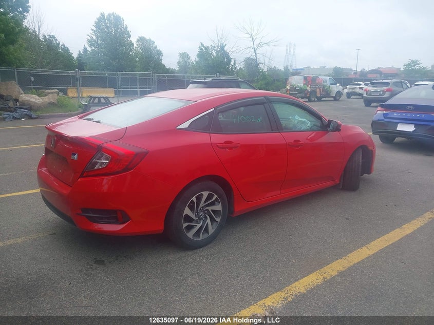 Vin: 2hgfc2f80jh036991, lot: 3035581, honda civic ex 20184