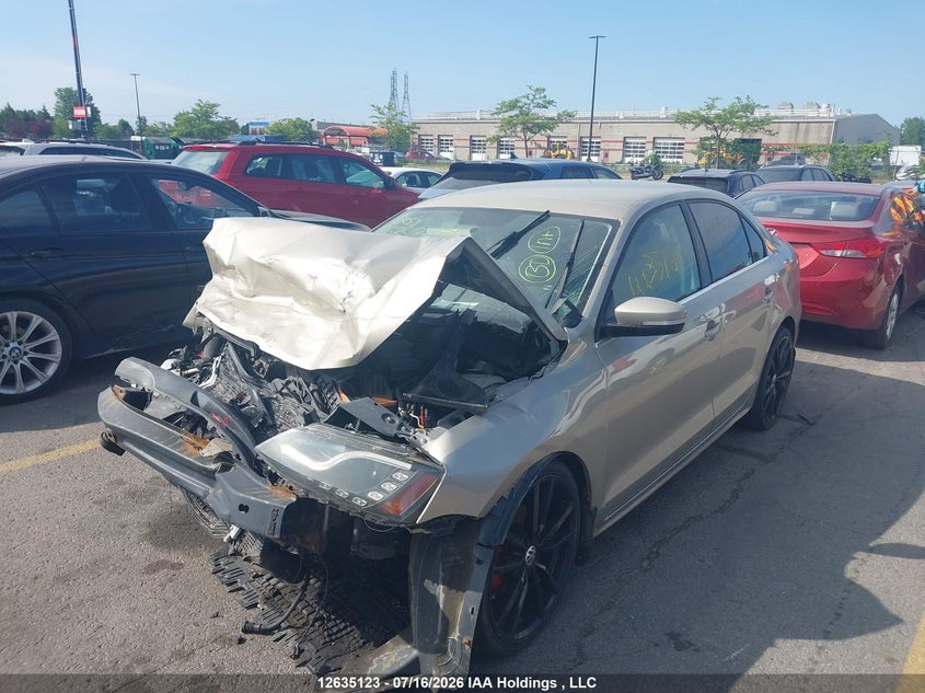 2012 Volkswagen Jetta, Удар спереду, IAAI, VIN 3VWDL7AJ9CM116272 — фото 2
