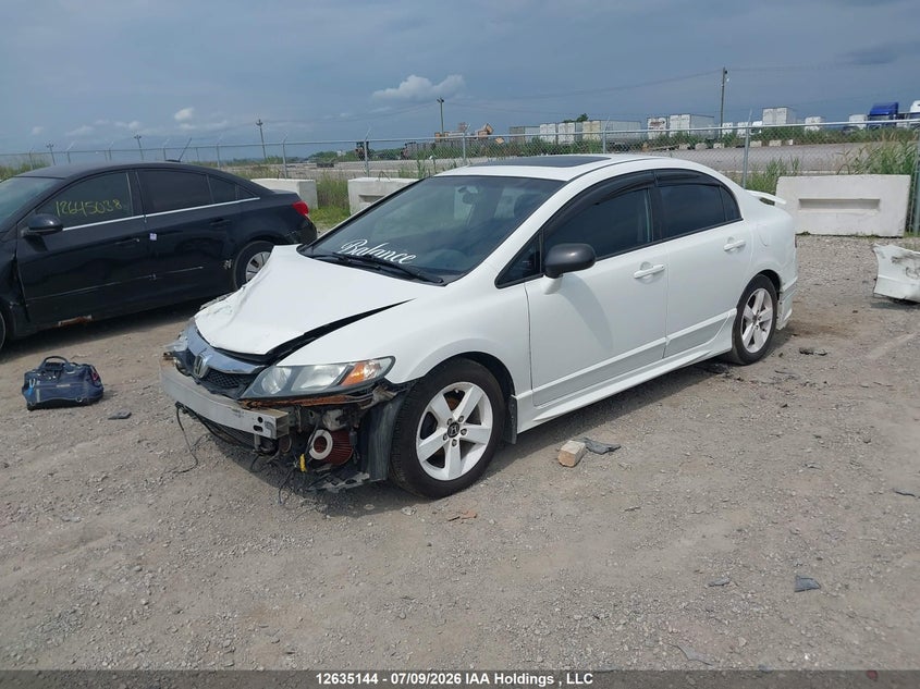 2009 Honda Civic, Front, IAAI, VIN 2HGFA15639H010753 — photo 2