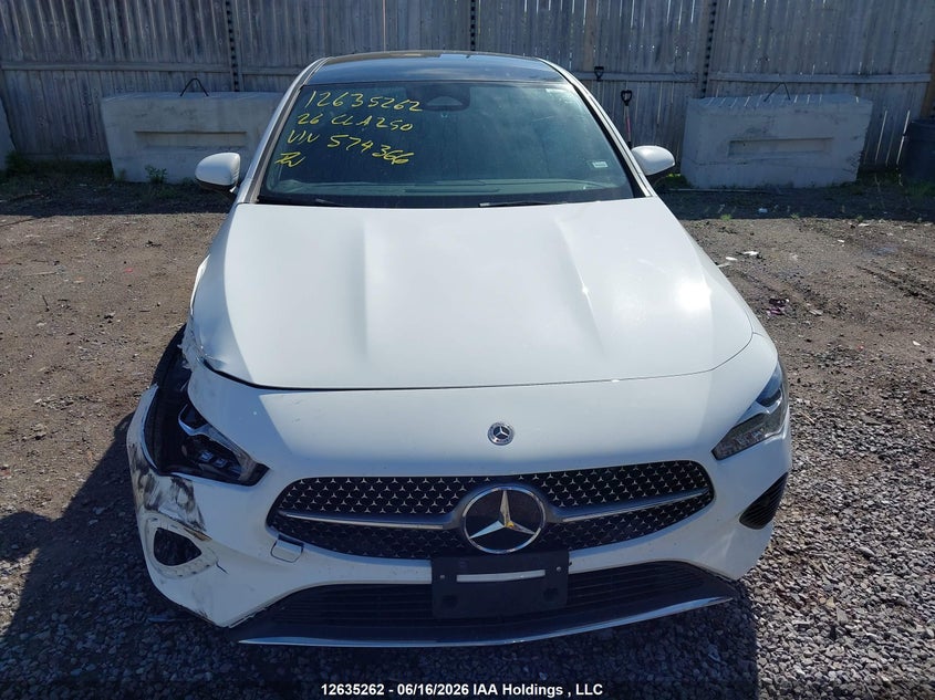 2026 MERCEDES-BENZ CLA-KLASSE SEDAN 2.0L I-4 DI, DOHC, VVT, TURBO, 221HP