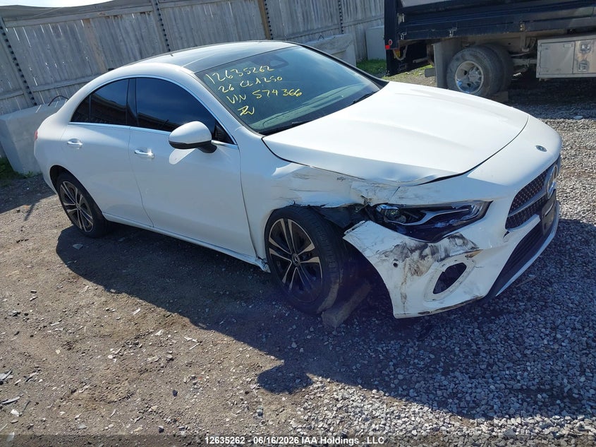 2026 MERCEDES-BENZ CLA-KLASSE SEDAN 2.0L I-4 DI, DOHC, VVT, TURBO, 221HP