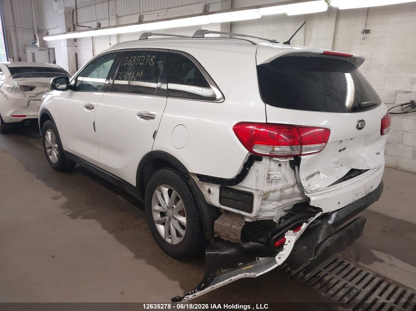 Vin: 5xypg4a34hg334614, lot: 3035784, kia sorento 20173
