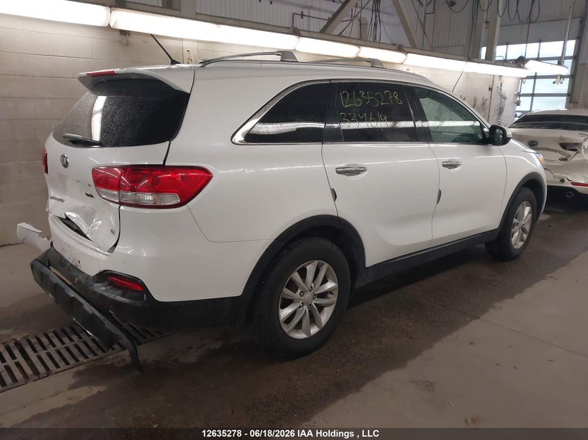 Vin: 5xypg4a34hg334614, lot: 3035784, kia sorento 20174