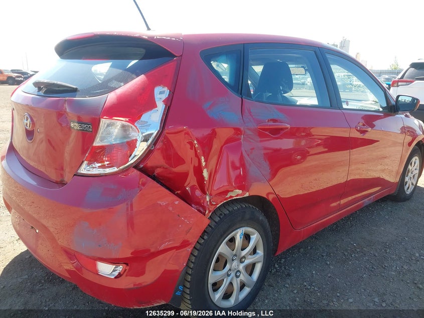 2012 HYUNDAI ACCENT HATCHBACK 1.6L I-4 DI, DOHC, VVT, 138HP
