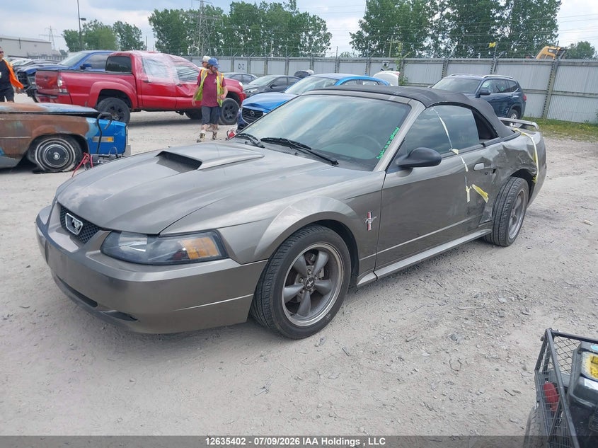 2002 Ford Mustang, Left Side, IAAI, VIN 1FAFP45X22F156601 — photo 2