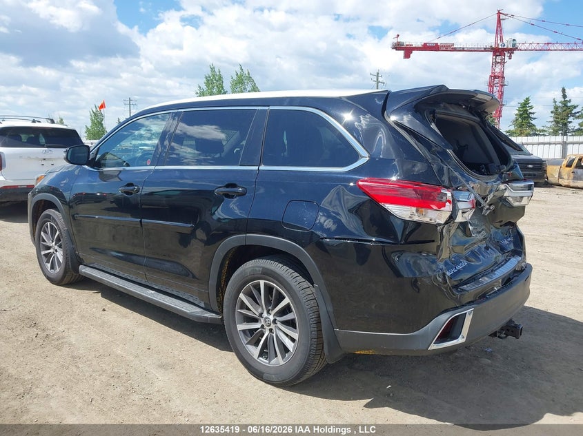 Vin: 5tdjzrfh3hs471936, lot: 3035928, toyota highlander xle 20173