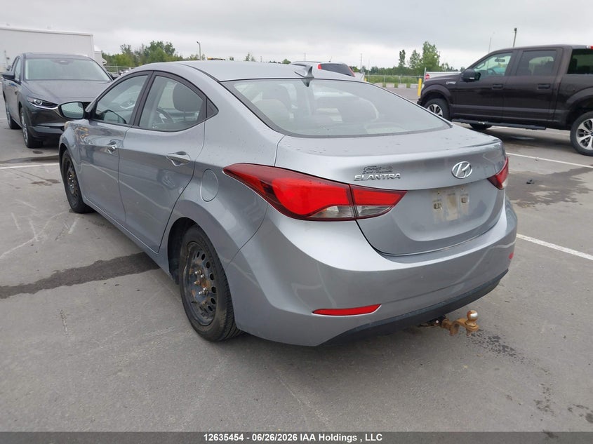 Vin: 5npdh4ae7fh634168, lot: 3035963, hyundai elantra gl 20153