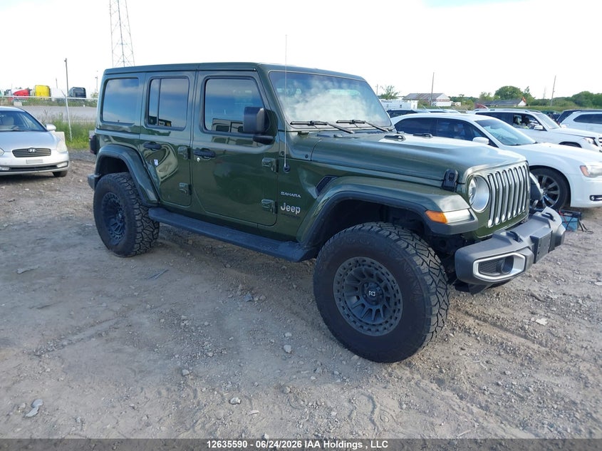 2021 Jeep Wrangler Unlimited Sahara VIN: 1C4HJXEN2MW579587 Lot: 12635590