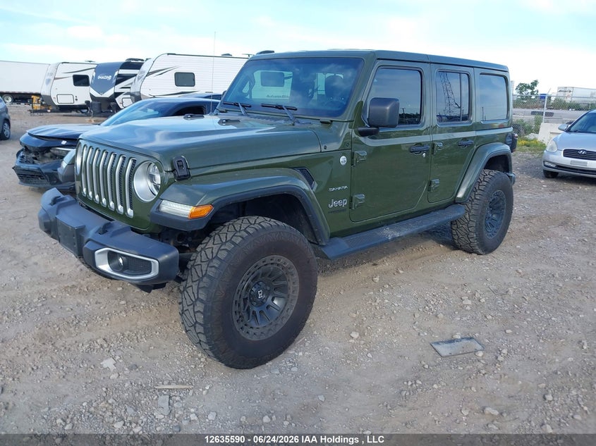 2021 Jeep Wrangler Unlimited Sahara VIN: 1C4HJXEN2MW579587 Lot: 12635590