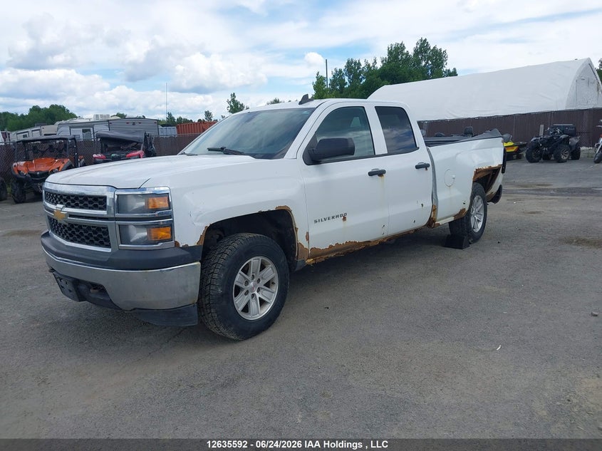 2015 Chevrolet Silverado 1500 Ls/Work Truck, Rear, IAAI, VIN 1GCVKPEH4FZ192714 — photo 2